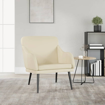 Poltrona Crema 63x76x80 cm Similpelle