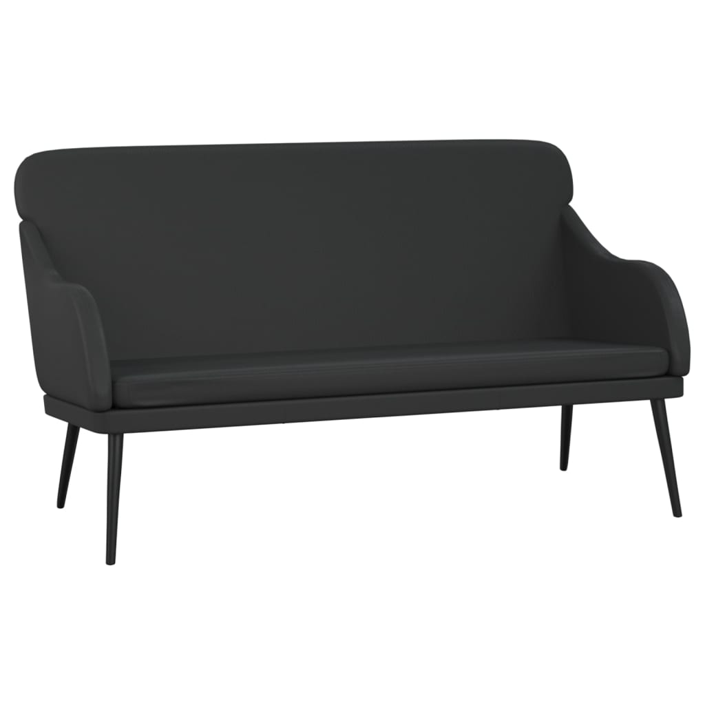 Panca Nera 110x76x80 cm in Similpelle