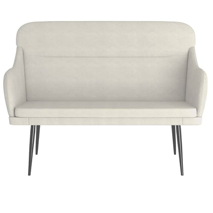 Panca Crema 110x76x80 cm in Velluto