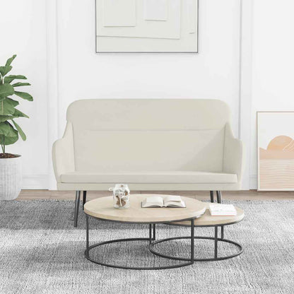 Panca Crema 110x76x80 cm in Velluto