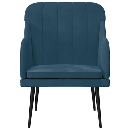 Poltrona Blu 63x76x80 cm Velluto
