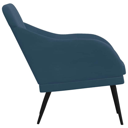Poltrona Blu 63x76x80 cm Velluto