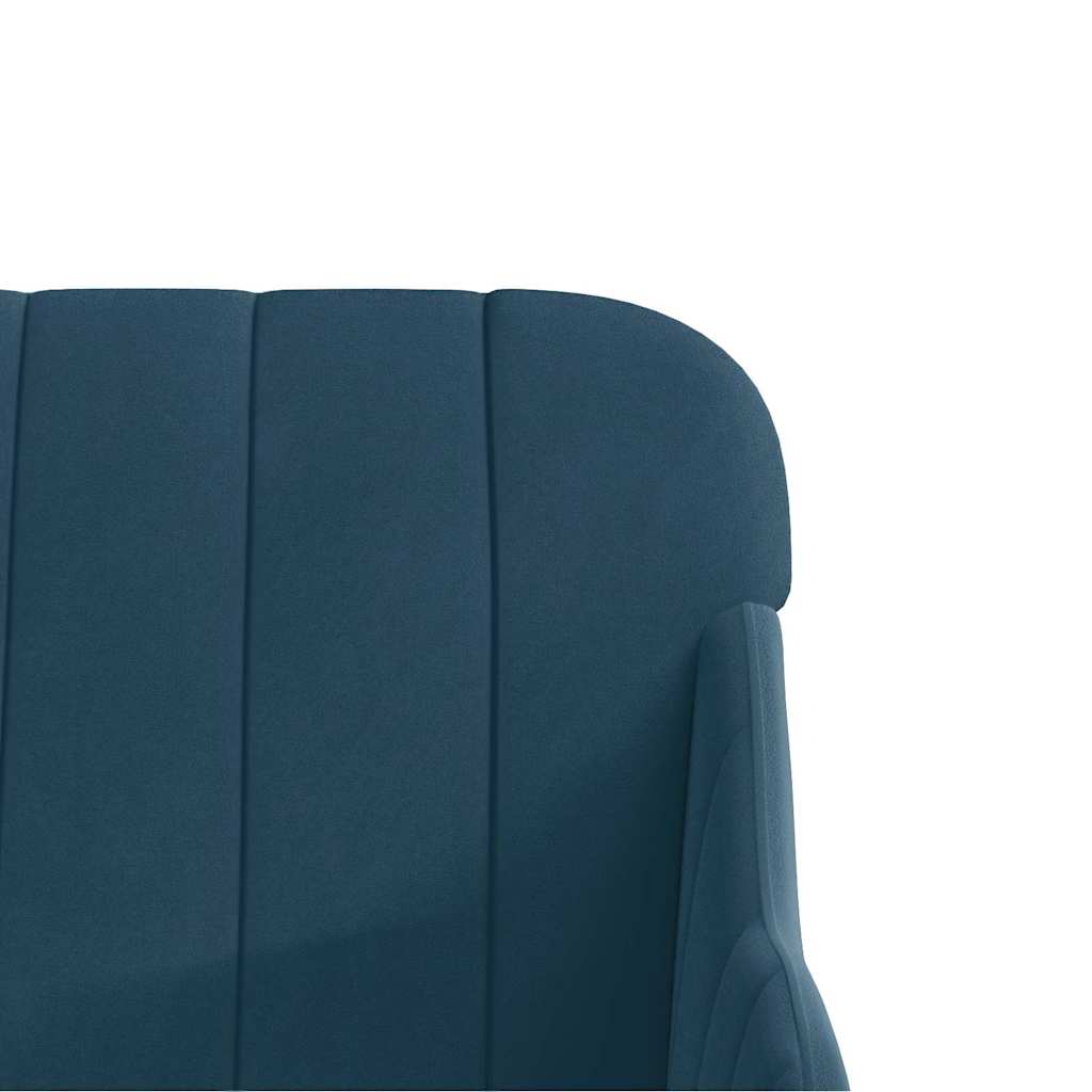 Poltrona Blu 63x76x80 cm Velluto | homemem39