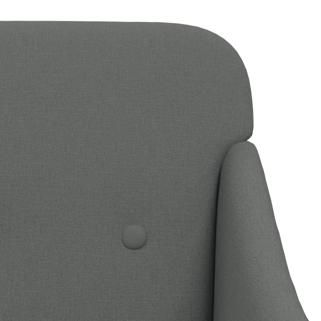 Poltrona Grigio Scuro 63x76x80 cm in Tessuto | homemem39
