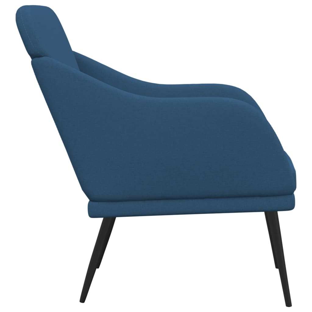 Poltrona Blu 63x76x80 cm in Tessuto