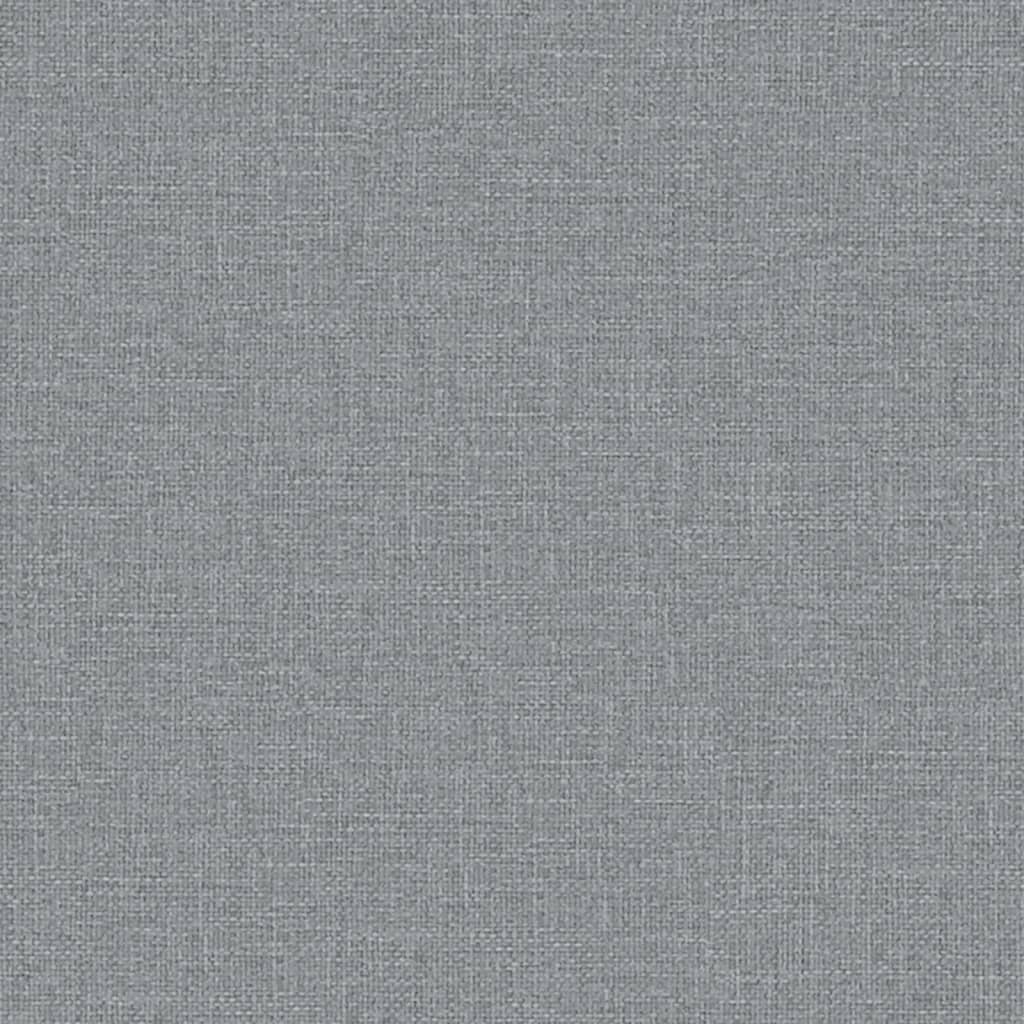 Panca Grigio Chiaro 110x76x80 cm in Tessuto