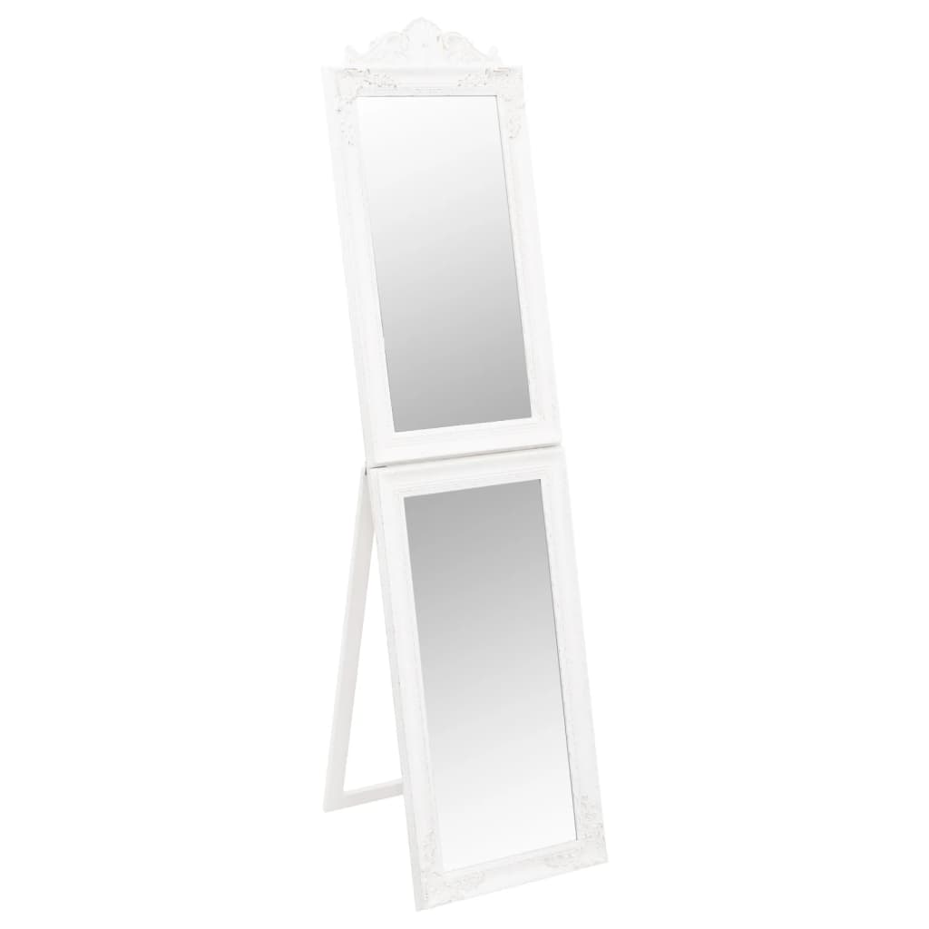 Specchio Autoportante Bianco 40x160 cm | homemem39