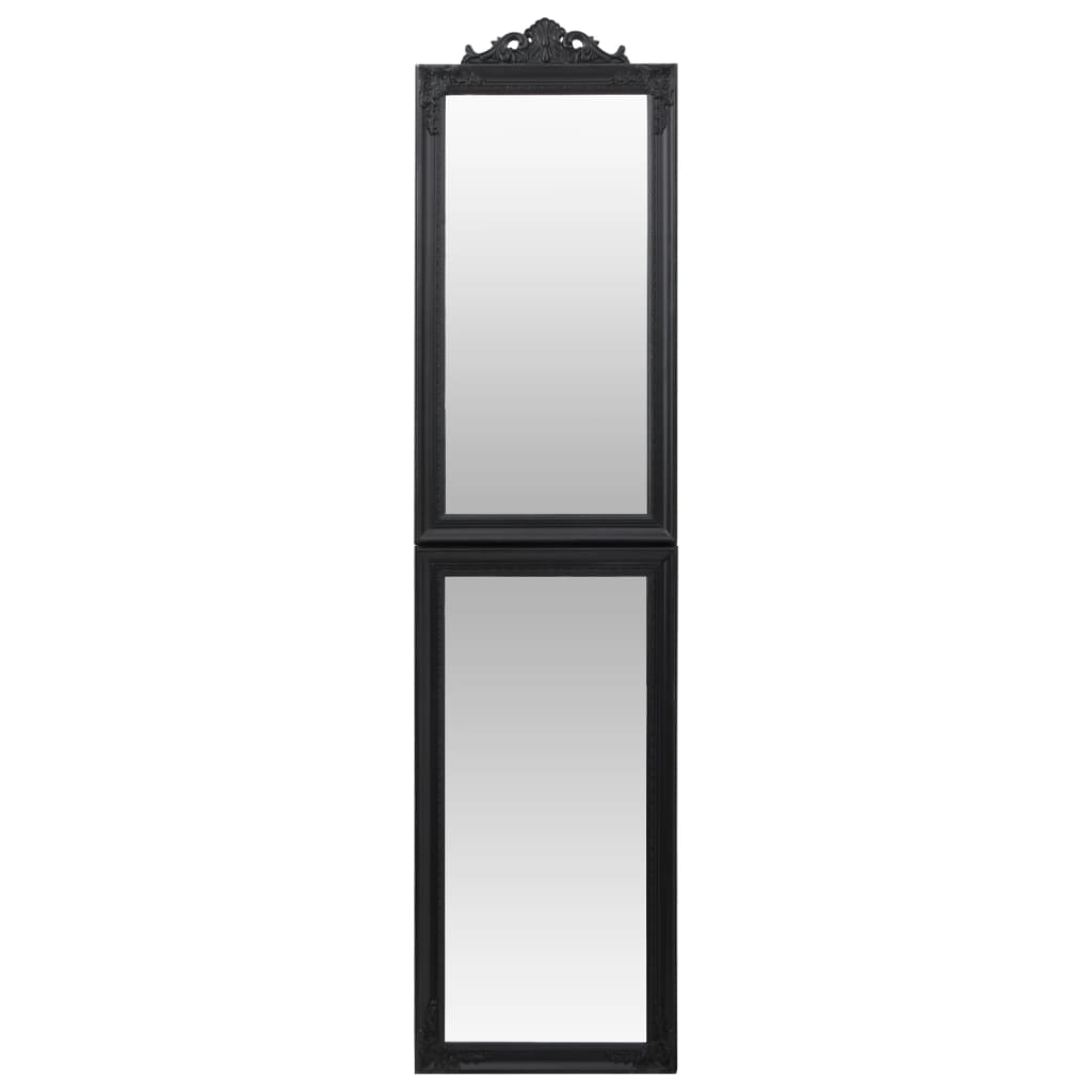 Specchio Autoportante Nero 40x160 cm | homemem39