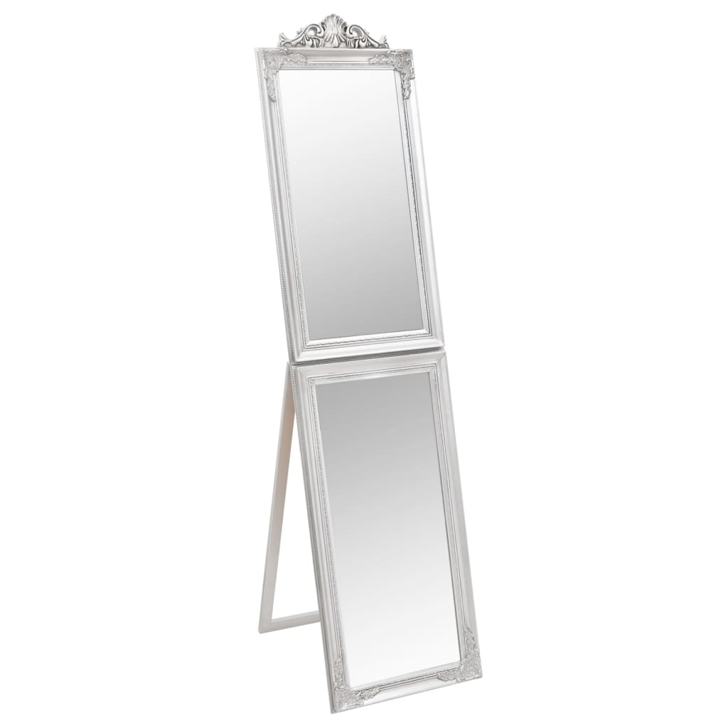 Specchio Autoportante Argento 45x180 cm | homemem39