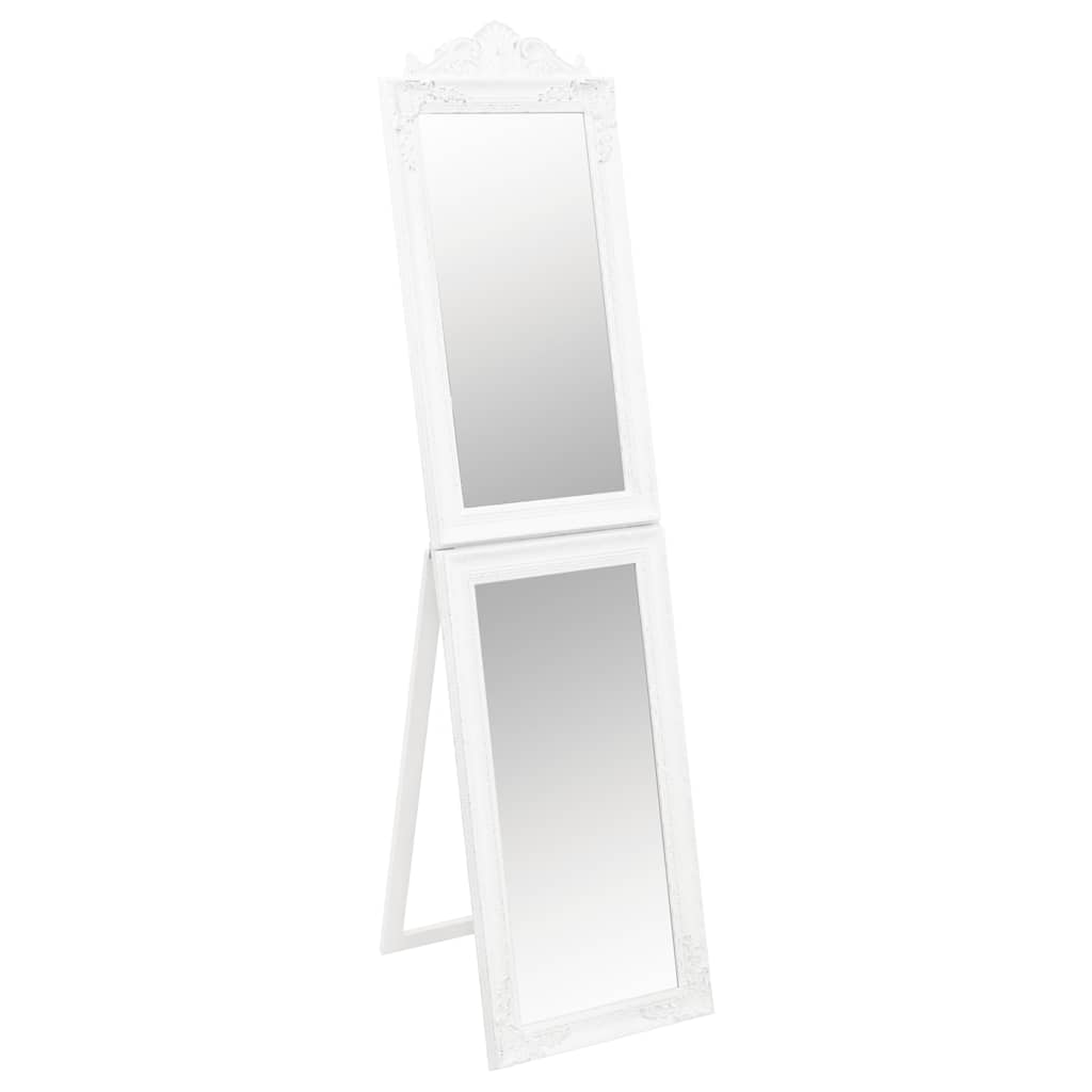 Specchio Autoportante Bianco 50x200 cm | homemem39