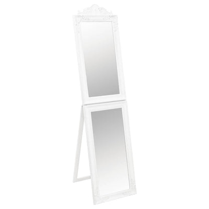 Specchio Autoportante Bianco 50x200 cm | homemem39