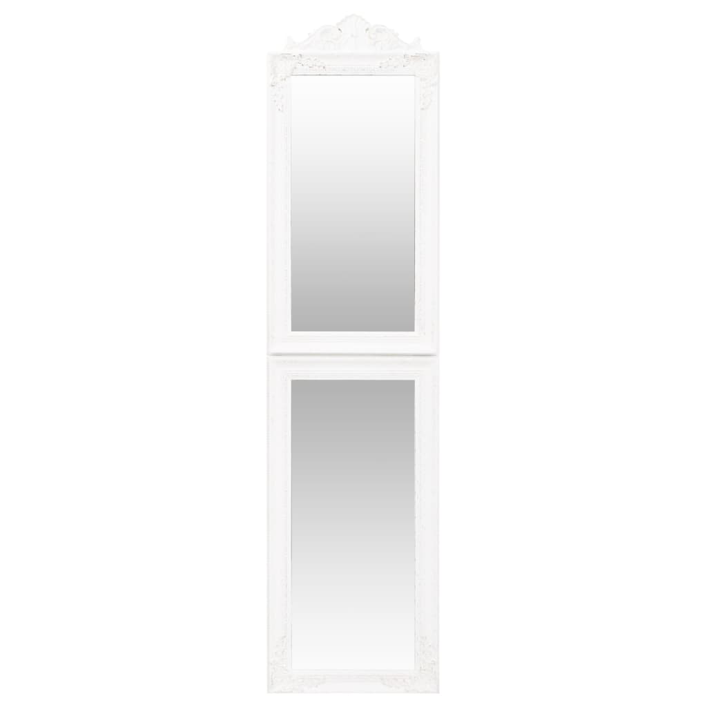 Specchio Autoportante Bianco 50x200 cm | homemem39