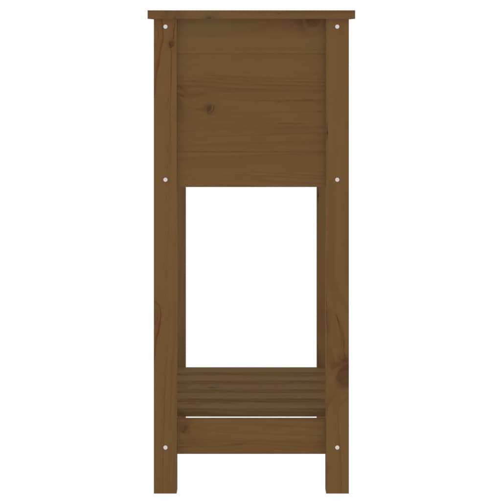 Fioriera con Mensola Ambra 54x34,5x81cm Legno Massello di Pino | homemem39