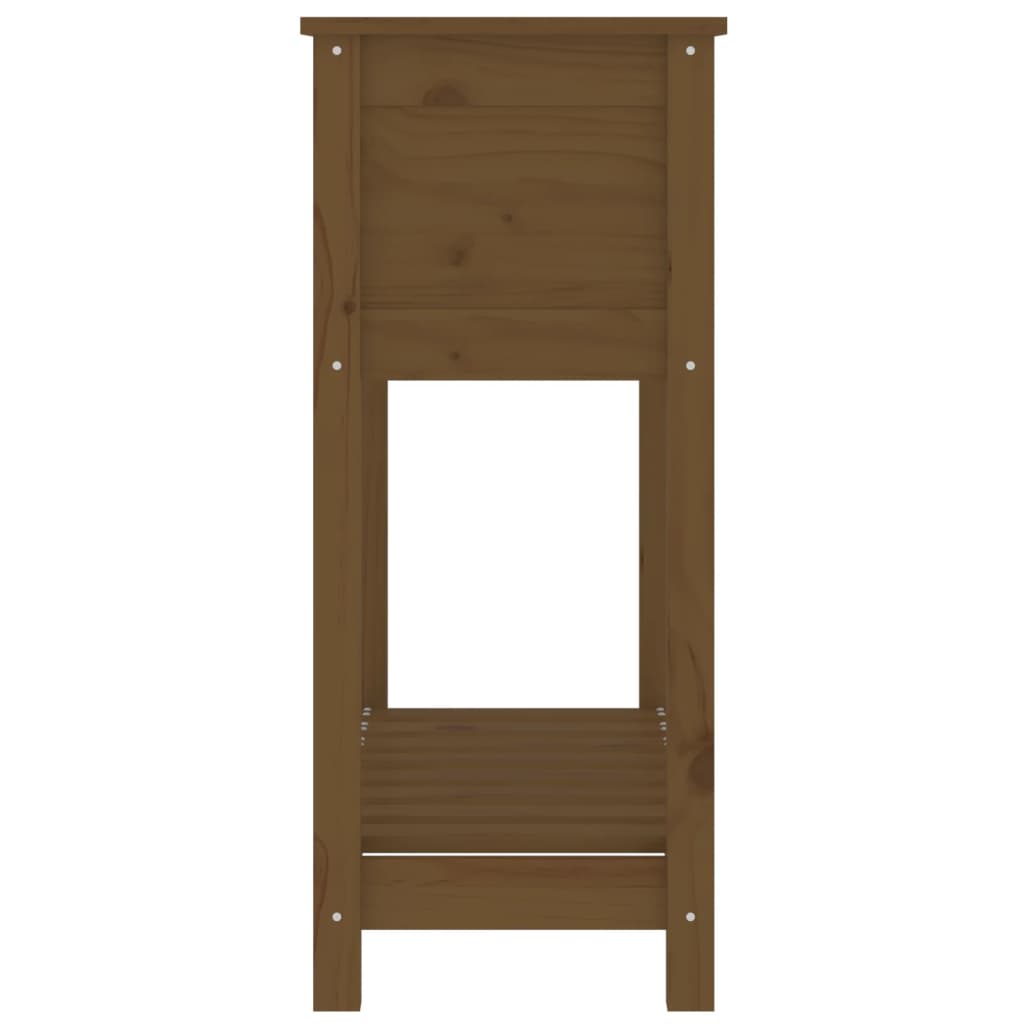 Fioriera con Mensola Ambra 82,5x34,5x81 cm Legno Massello Pino