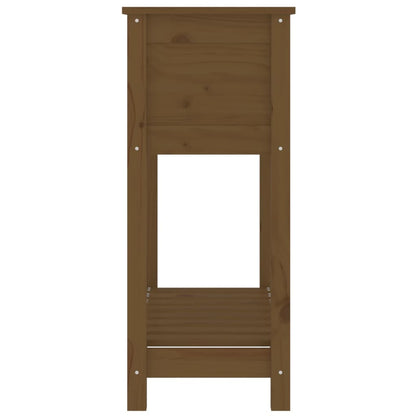 Fioriera con Mensola Ambra 82,5x34,5x81 cm Legno Massello Pino