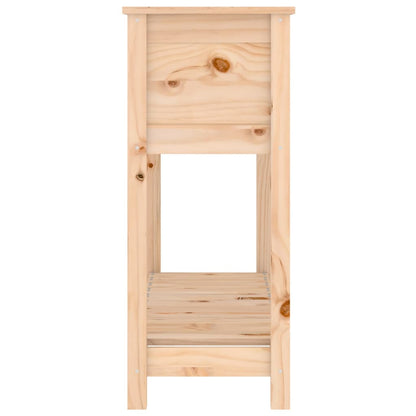 Fioriera con Mensola 111,5x34,5x81 cm in Legno Massello di Pino