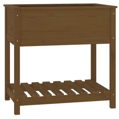 Fioriera con Mensola Ambra 82,5x54x81 cm in Legno Massello Pino | homemem39