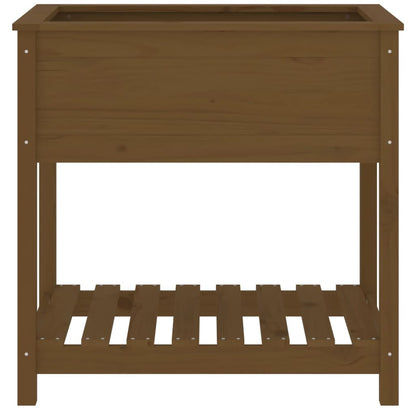 Fioriera con Mensola Ambra 82,5x54x81 cm in Legno Massello Pino | homemem39
