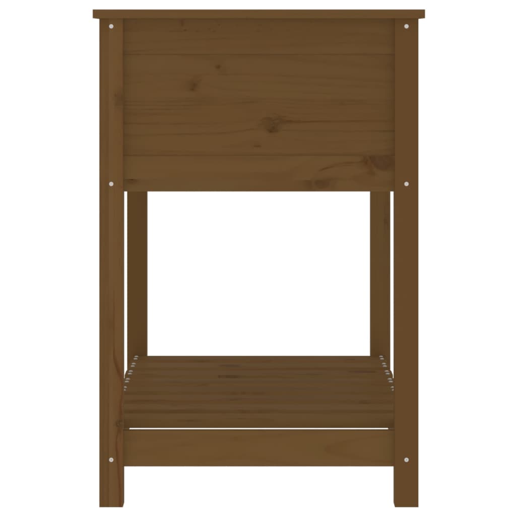 Fioriera con Mensola Ambra 82,5x54x81 cm in Legno Massello Pino | homemem39