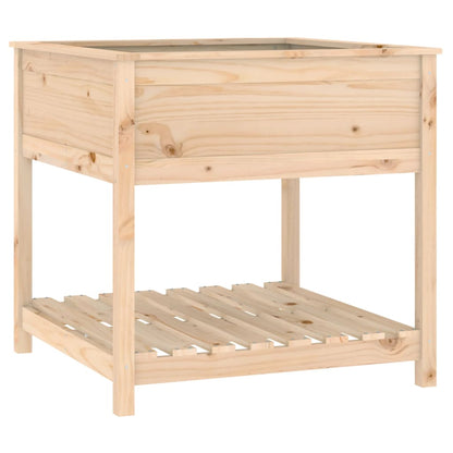 Fioriera con Mensola 82,5x82,5x81 cm in Legno Massello di Pino | homemem39