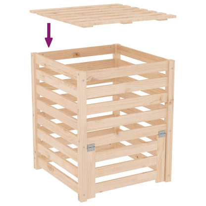 Compostiera 63,5x63,5x77,5 cm in Legno Massello di Pino - homemem39