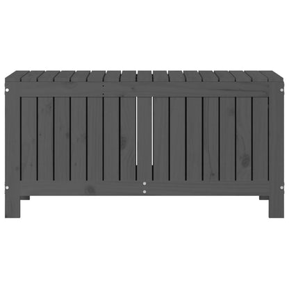 Contenitore Giardino Grigio 108x42,5x54 cm Legno Massello Pino