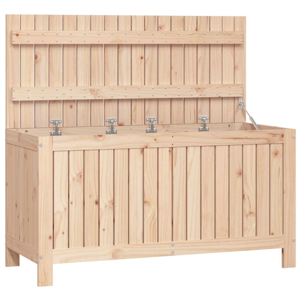 Contenitore da Giardino 115x49x60 cm in Legno Massello di Pino - homemem39