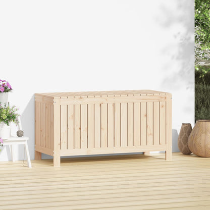 Contenitore da Giardino 115x49x60 cm in Legno Massello di Pino - homemem39