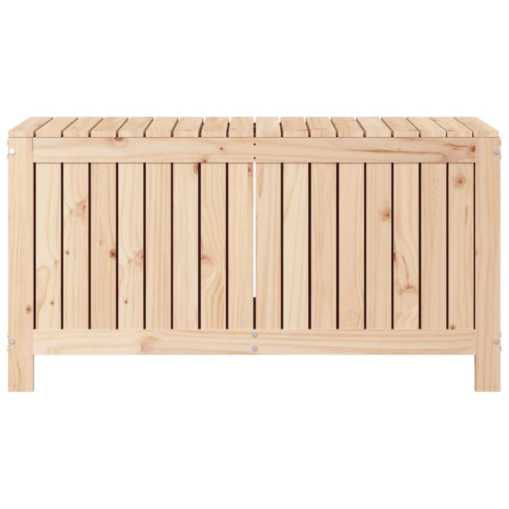Contenitore da Giardino 115x49x60 cm in Legno Massello di Pino