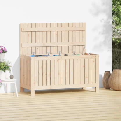 Contenitore da Giardino 115x49x60 cm in Legno Massello di Pino - homemem39