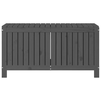 Contenitore da Giardino Grigio 115x49x60 cm Legno Massello Pino - homemem39