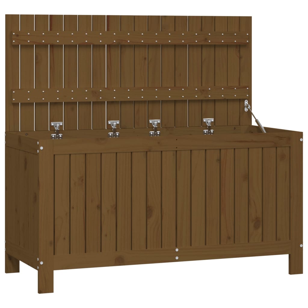 Contenitore da Giardino Ambra 115x49x60 cm Legno Massello Pino