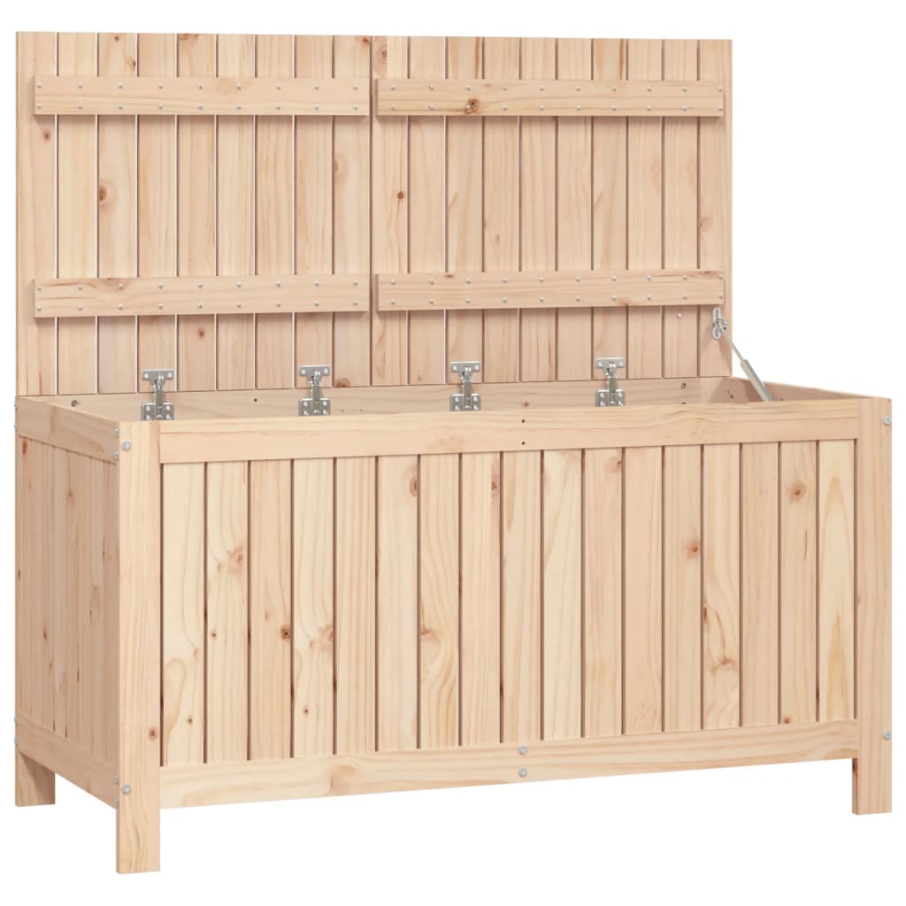 Contenitore da Giardino 121x55x64 cm in Legno Massello di Pino | homemem39