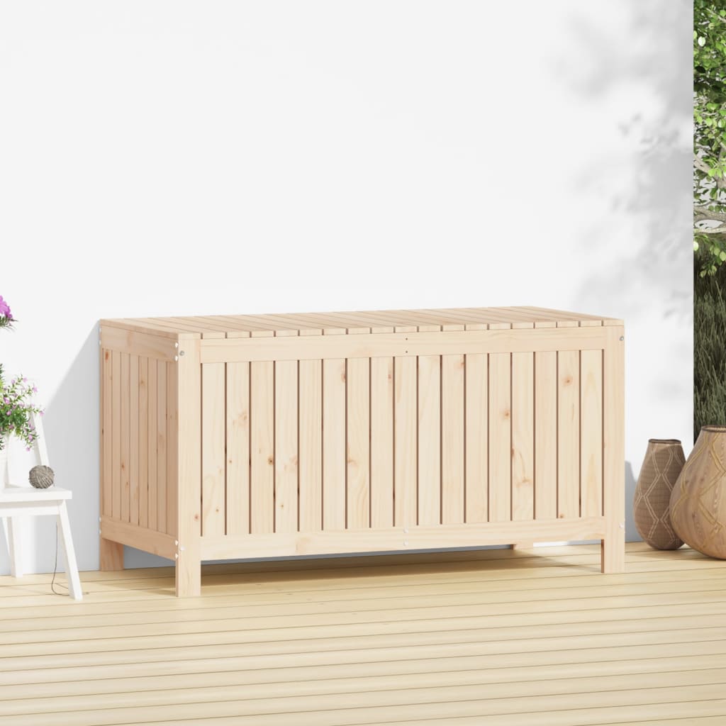 Contenitore da Giardino 121x55x64 cm in Legno Massello di Pino | homemem39