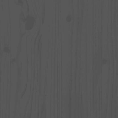 Contenitore da Giardino Grigio 121x55x64 cm Legno Massello Pino - homemem39