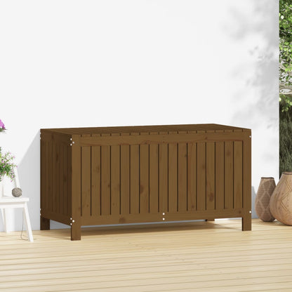 Contenitore da Giardino Ambra 121x55x64 cm Legno Massello Pino - homemem39