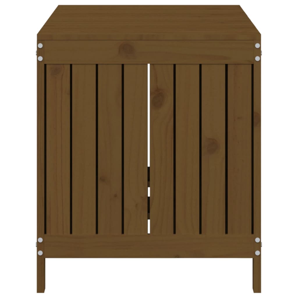 Contenitore da Giardino Ambra 121x55x64 cm Legno Massello Pino