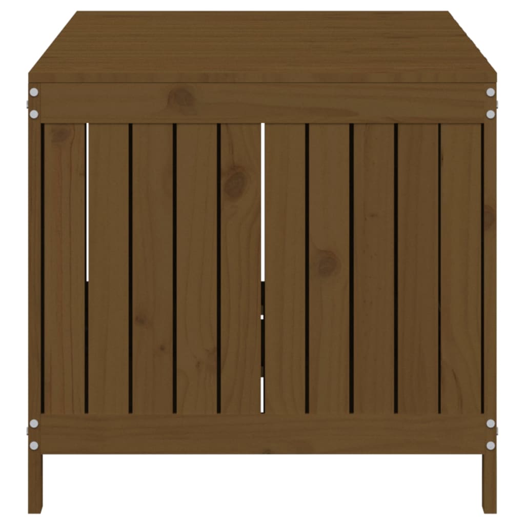 Contenitore da Giardino Ambra 147x68x64 cm Legno Massello Pino - homemem39