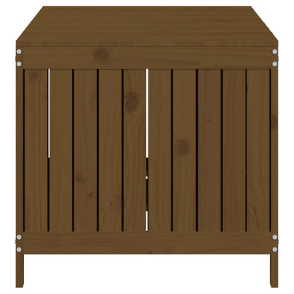 Contenitore da Giardino Ambra 147x68x64 cm Legno Massello Pino - homemem39