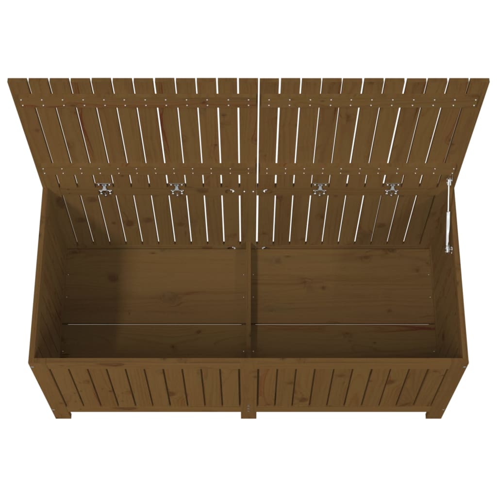 Contenitore da Giardino Ambra 147x68x64 cm Legno Massello Pino - homemem39
