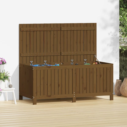 Contenitore da Giardino Ambra 147x68x64 cm Legno Massello Pino - homemem39