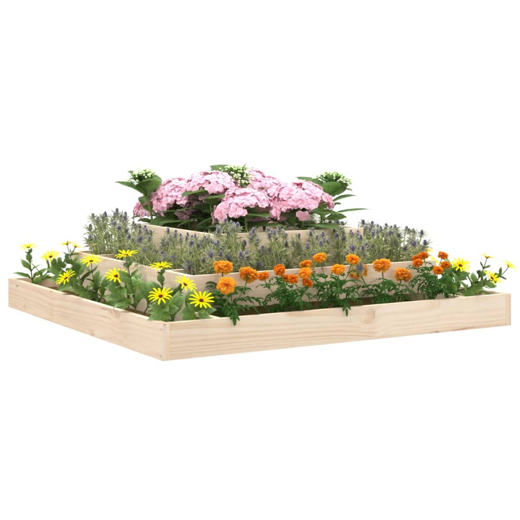 Fioriera 110x110x27 cm in Legno Massello di Pino | homemem39