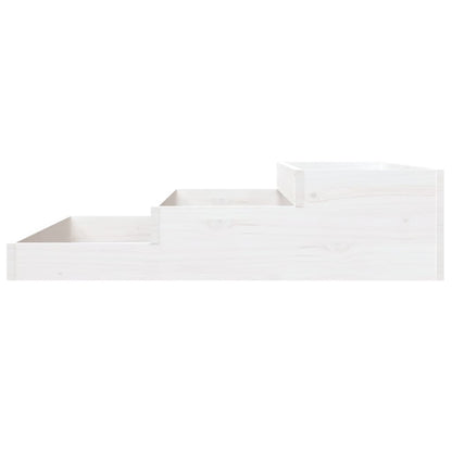 Fioriera Bianca 107x107x27 cm in Legno Massello di Pino | homemem39