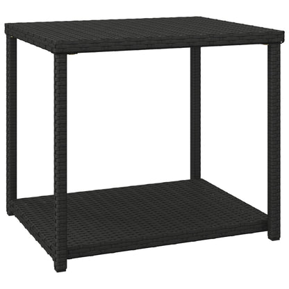 Tavolino Nero 55x45x49 cm in Polyrattan | homemem39