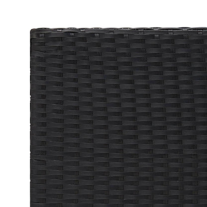 Tavolino Nero 55x45x49 cm in Polyrattan | homemem39
