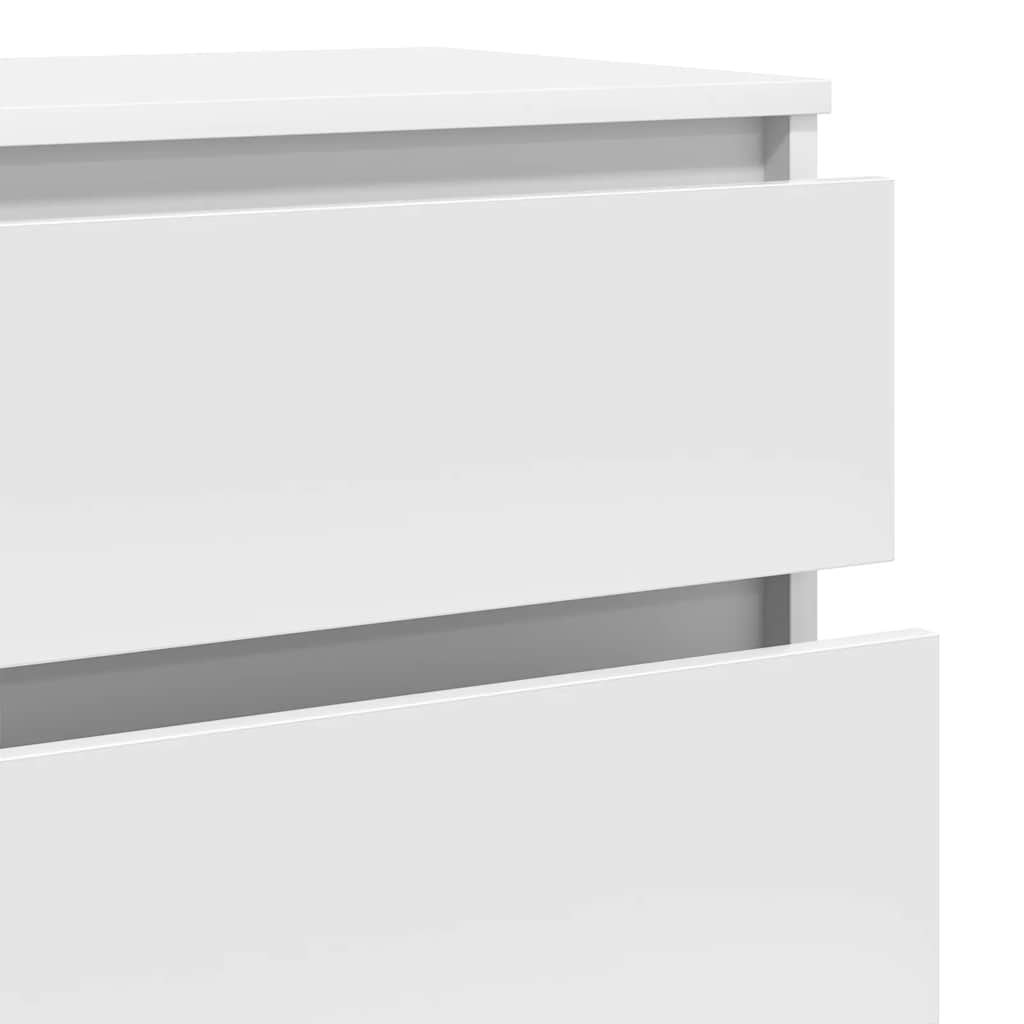 Cassettiera Bianca 60x36x103 cm in Legno Multistrato - homemem39