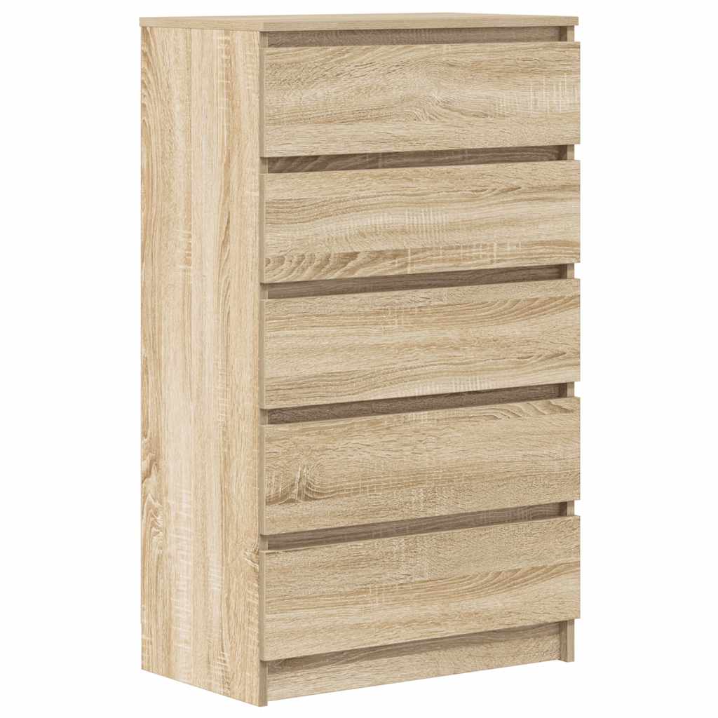 Cassettiera Rovere Sonoma 60x36x103 cm in Legno Multistrato - homemem39