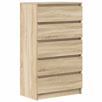 Cassettiera Rovere Sonoma 60x36x103 cm in Legno Multistrato - homemem39