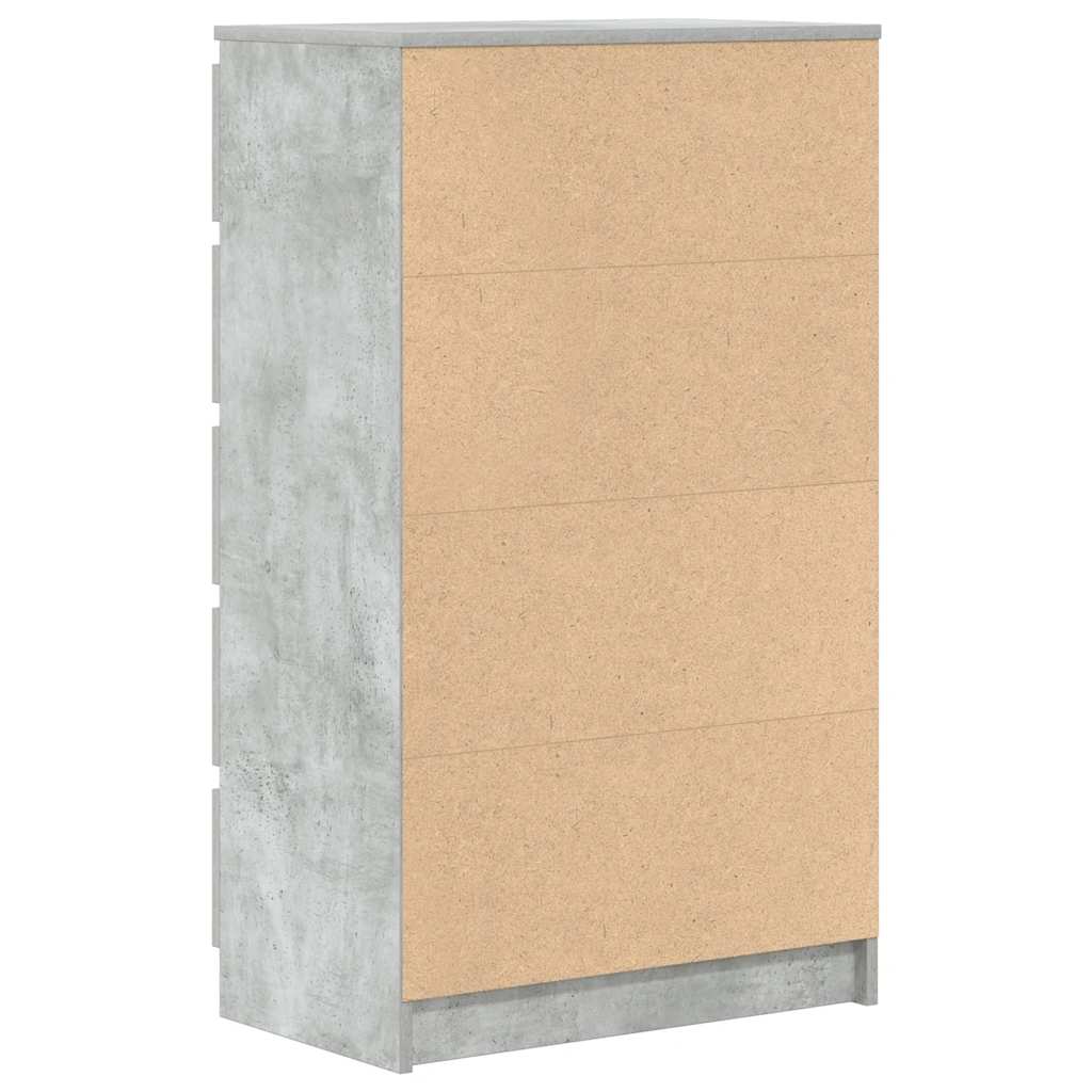 Cassettiera Grigio Cemento 60x36x103 cm in Legno Multistrato - homemem39