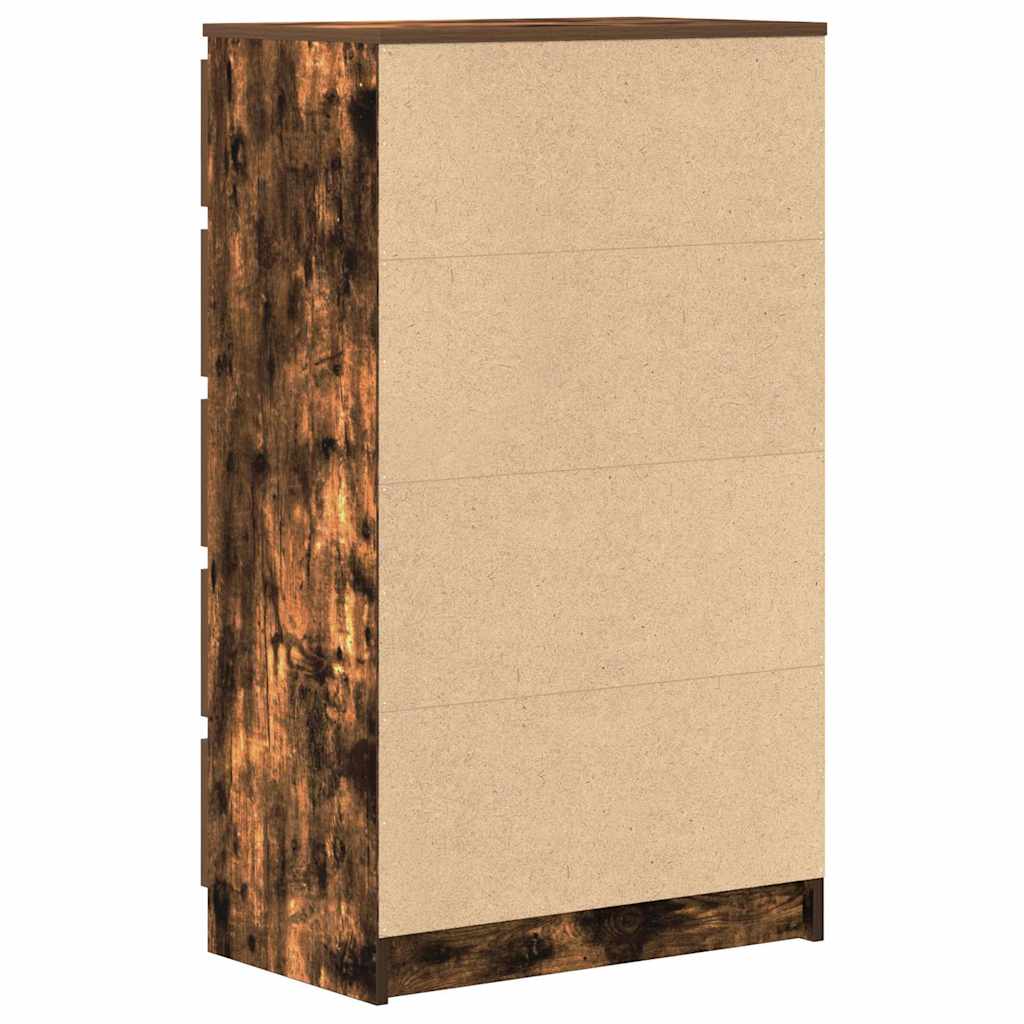 Cassettiera Rovere Fumo 60x36x103 cm in Legno Multistrato - homemem39